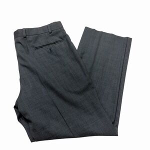 Lauren Ralph Lauren Dress‎ Pants Mens Gray Flat Front Wool Slacks